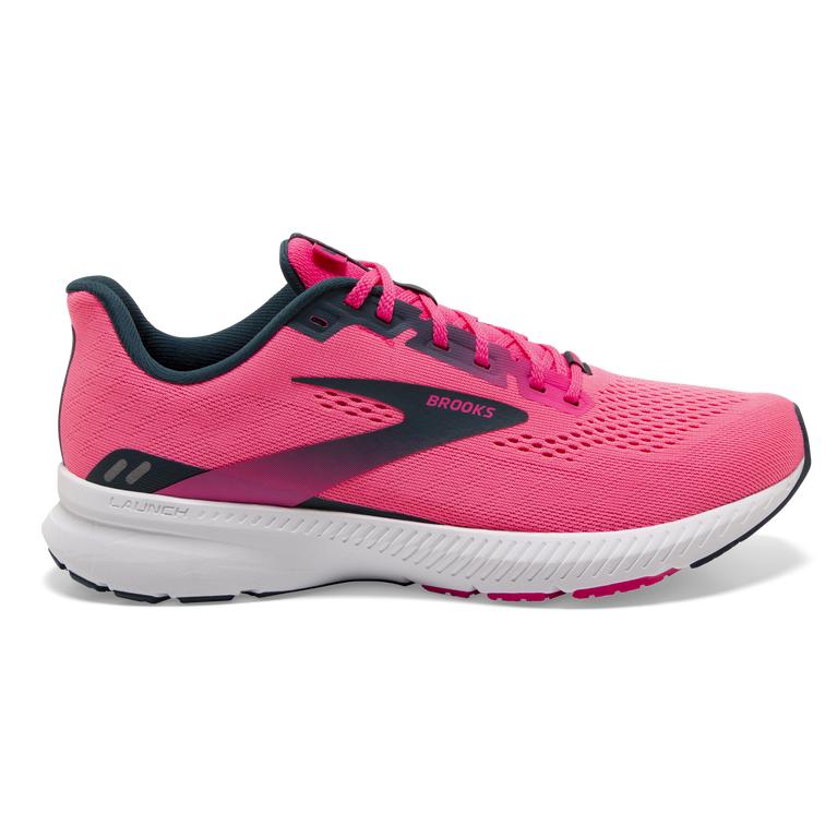 Brooks Launch 8 Light-Cushion Women's Road Running Shoes - Pink/Raspberry/Navy (94803-VSTR)
